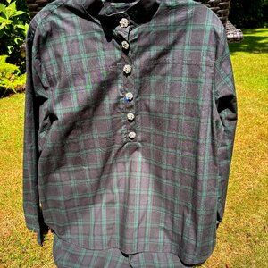 J Crew Holiday Plaid Top